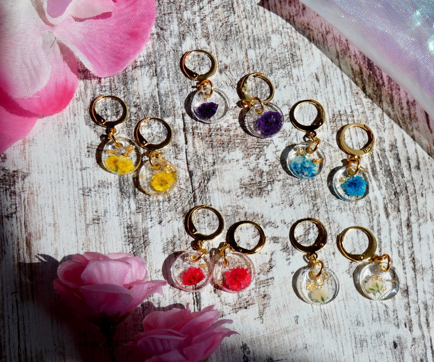 Small flower earrings