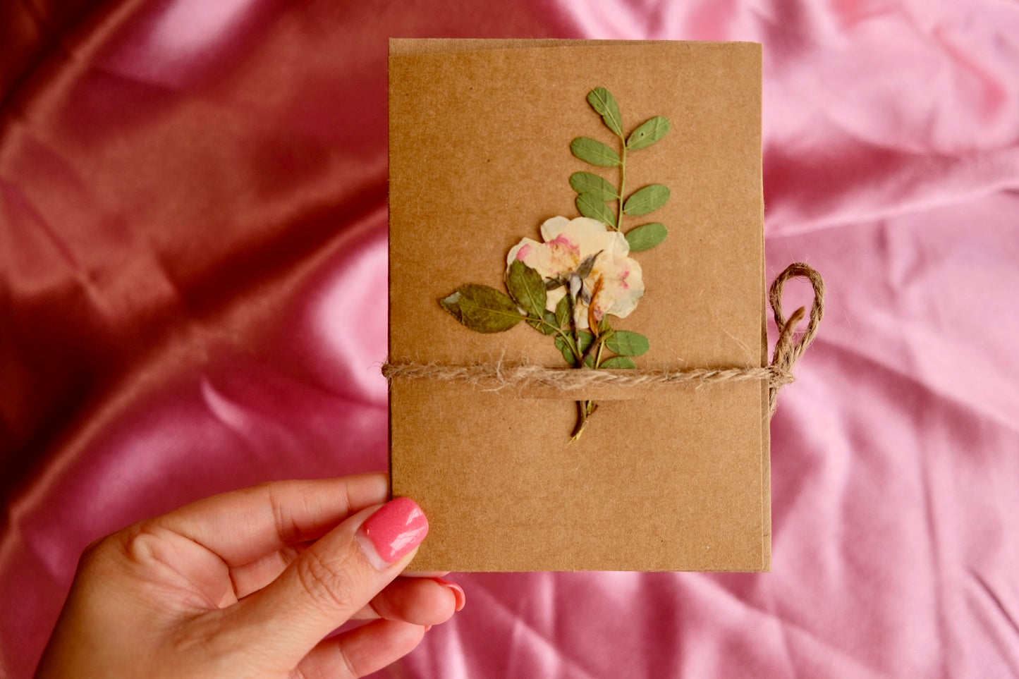 Pressed Flowers Greeting Card