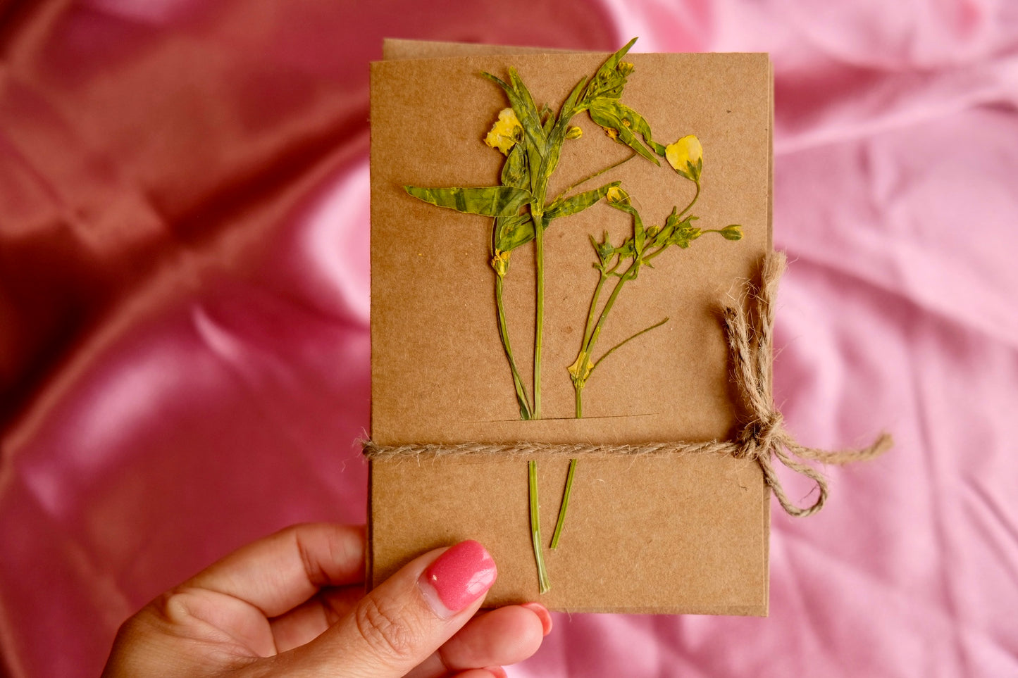 Pressed Flowers Greeting Card