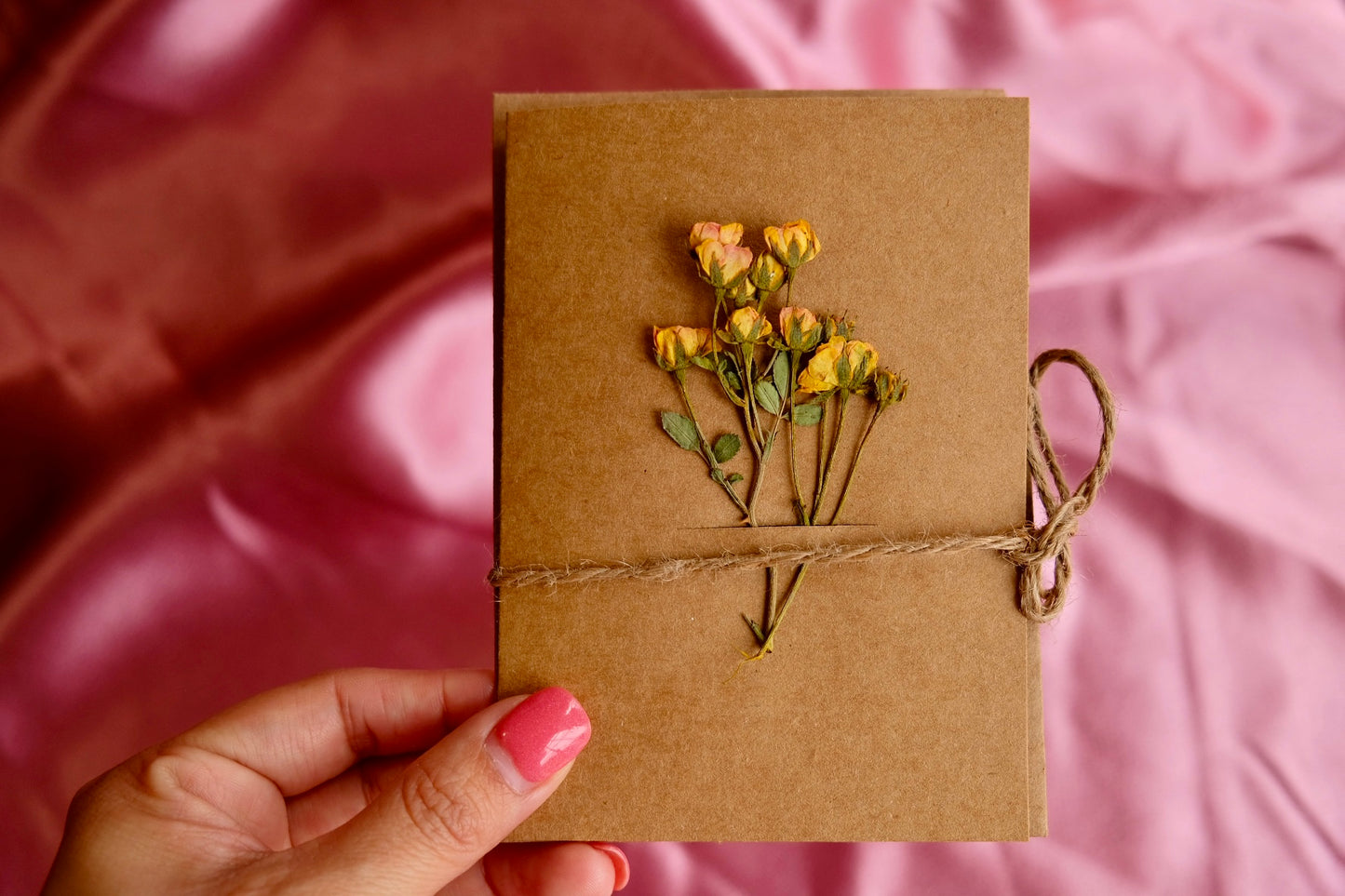 Pressed Flowers Greeting Card