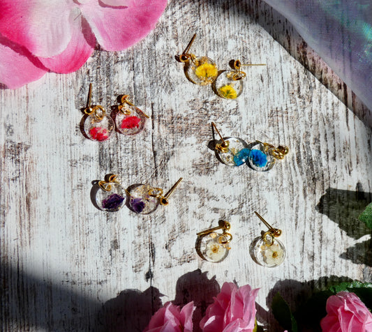 Small flower earrings